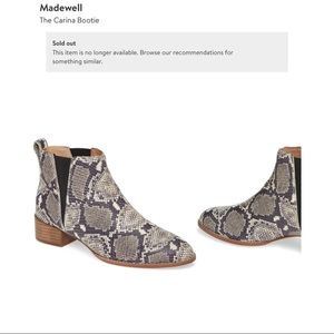 Madewell The Carina Bootie - size 8.5